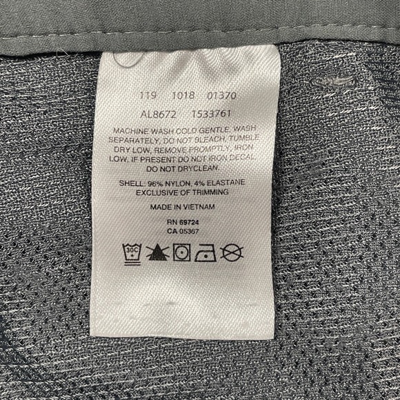 Columbia Omni-Shield Women's Gray Capri Hiking Pants Size 14 Drawstring - Picture 6 of 12